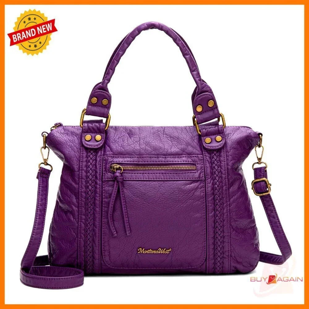 Soft PU Leather Hobo Crossbody Bag with Top Handle, Roomy & Versatile